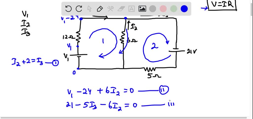 SOLVED Consider The Circuit Shown Below The Value Of V1 Is 14 09 Use