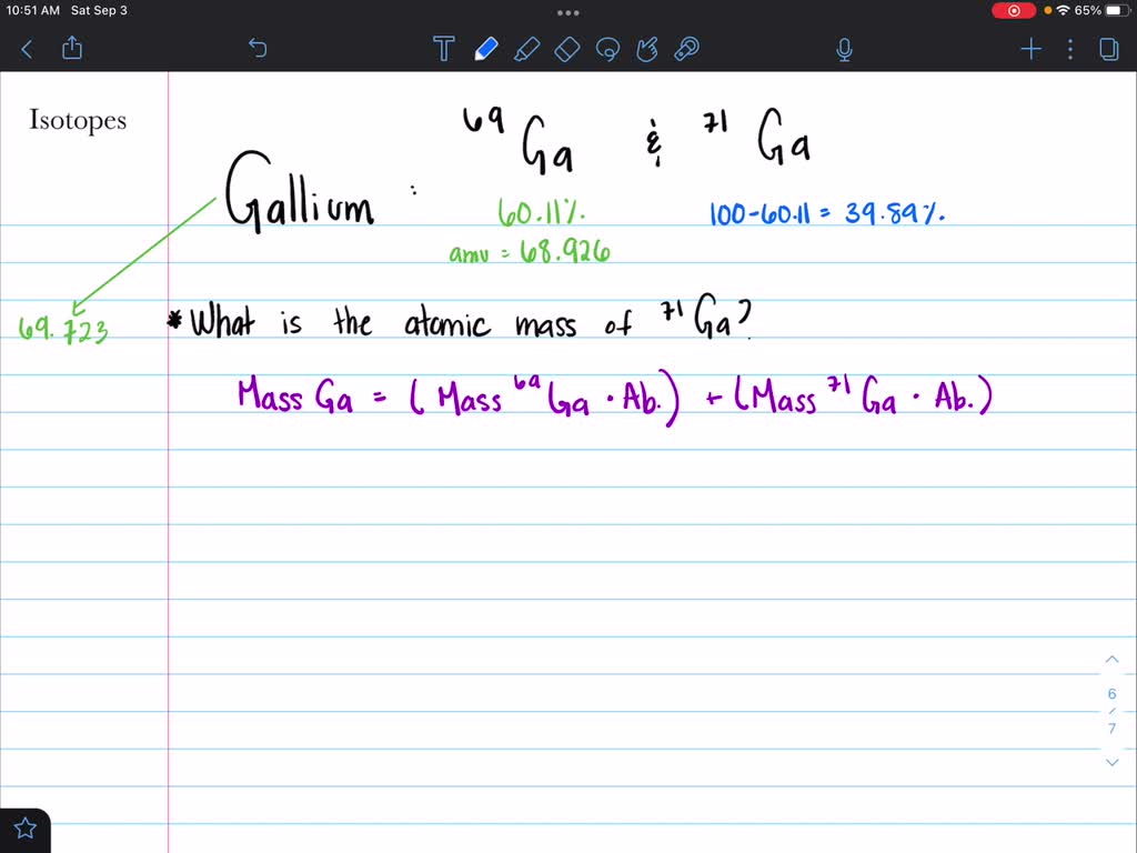 Solved A Gallium Has Two Naturally Occurring Isotopes Ga And Ga