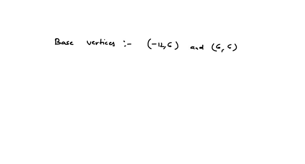 Solved The Base Of A Certain Solid Is The Triangle With Vertices At