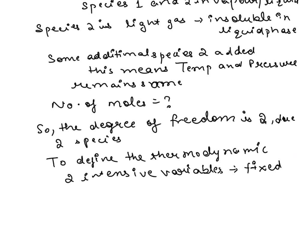 SOLVED A Closed Nonreactive System Contains Species 1 And 2 In Vapor