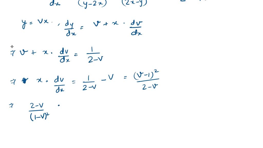 Solved Solve The Given Differential Equation By Using An Appropriate