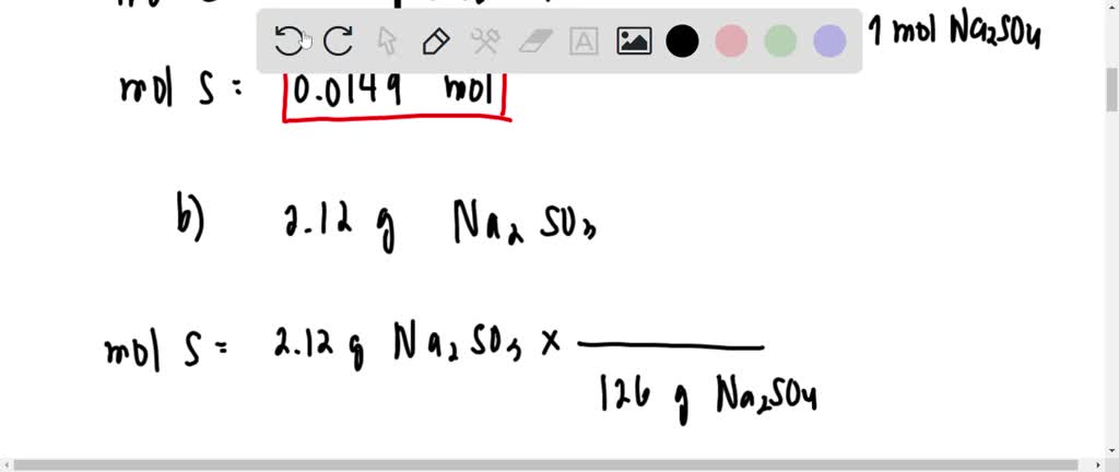 SOLVED Calculate The Number Of Moles In Sodium Atoms And Moles Of