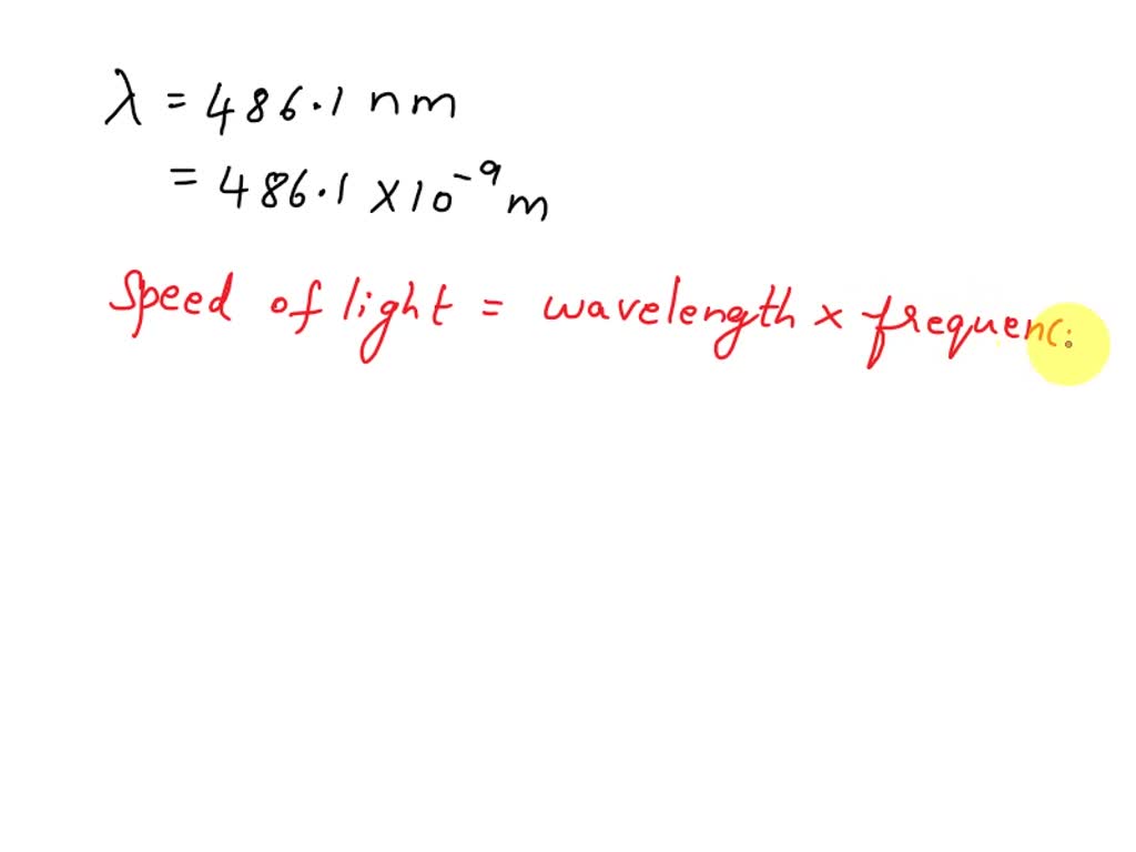 Solved Calculate The Frequency Of The Green Light Emitted By A