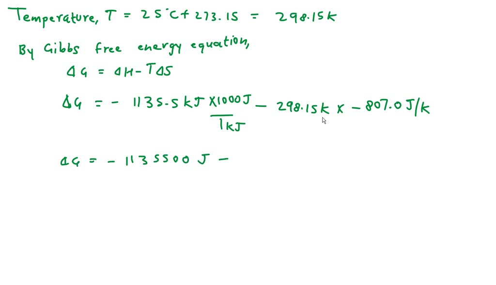 SOLVED Calculate G For The Following Reaction At 25 C 2P G 10HF G