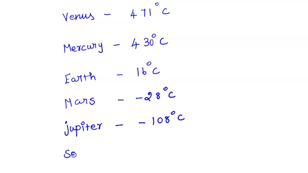 Solved Smallest Largest Hottest And Coldest Planets In The Solar