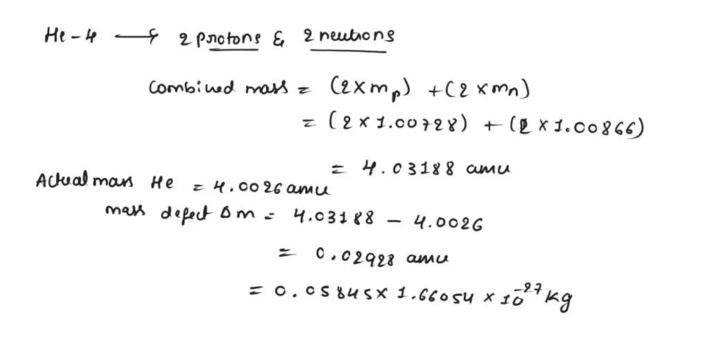 SOLVED Calculate The Nuclear Binding Energy In J And The Binding