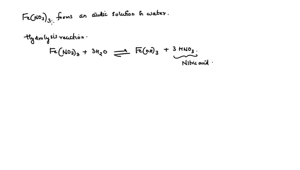 SOLVED Fe NO3 3 Express Your Answer As A Half Reaction Identify All