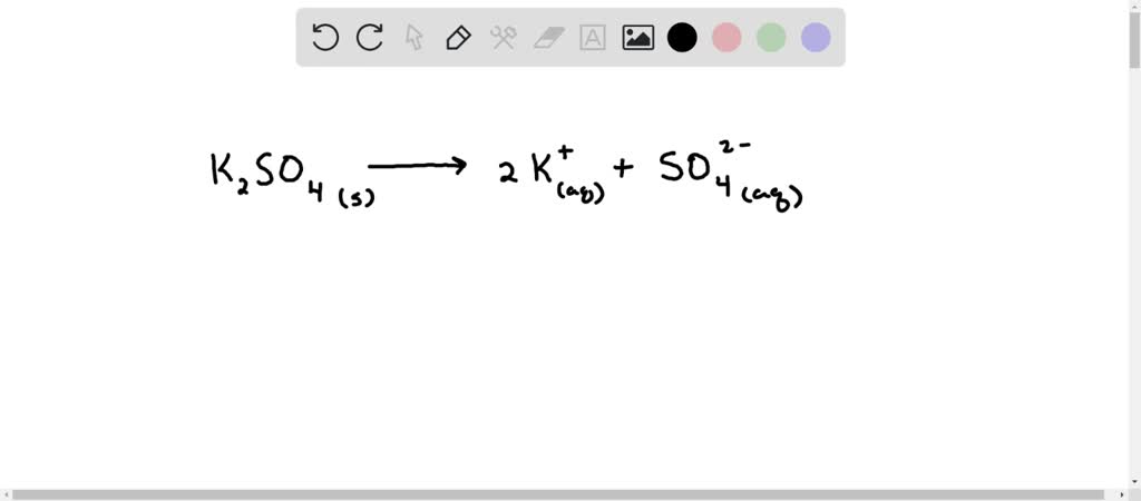 SOLVED Item 17 Would An Aqueous Solution Of K2SO4 Contain Ions If So