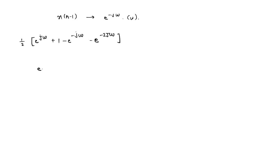 Solved Question Using The Table Of Dtft Transform Pairs Using The