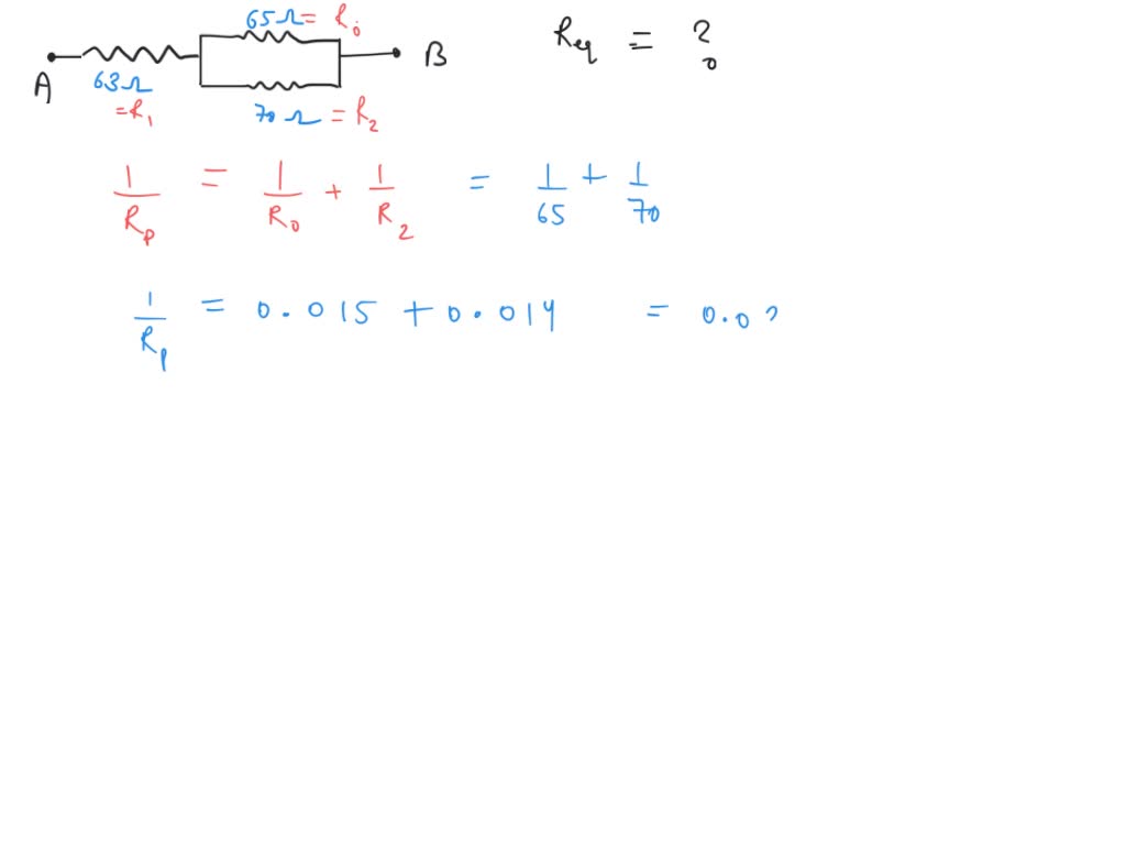 Solved For The Combination Of Resistors Shown In The Drawing R