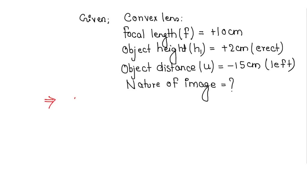 Solved A Cm Tall Object Is Placed Perpendicular To The Principal