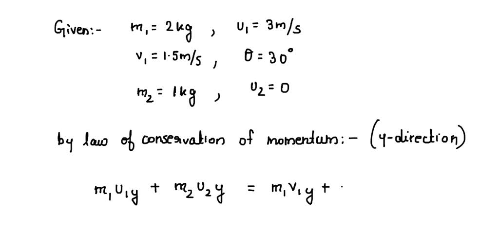 Solved A Kg Object Moving M S Strikes A Kg Object