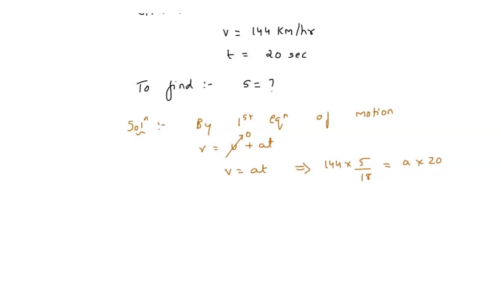 Solved If A Car At Rest Accelerates Uniformly To A Speed Of Km H