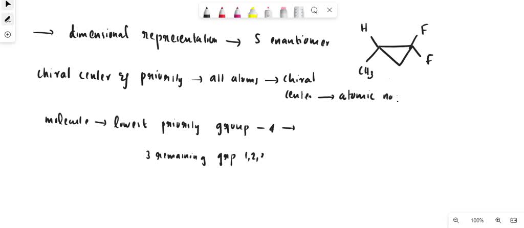 Solved Draw The Three Dimensional Representation Of The S Enantiomer