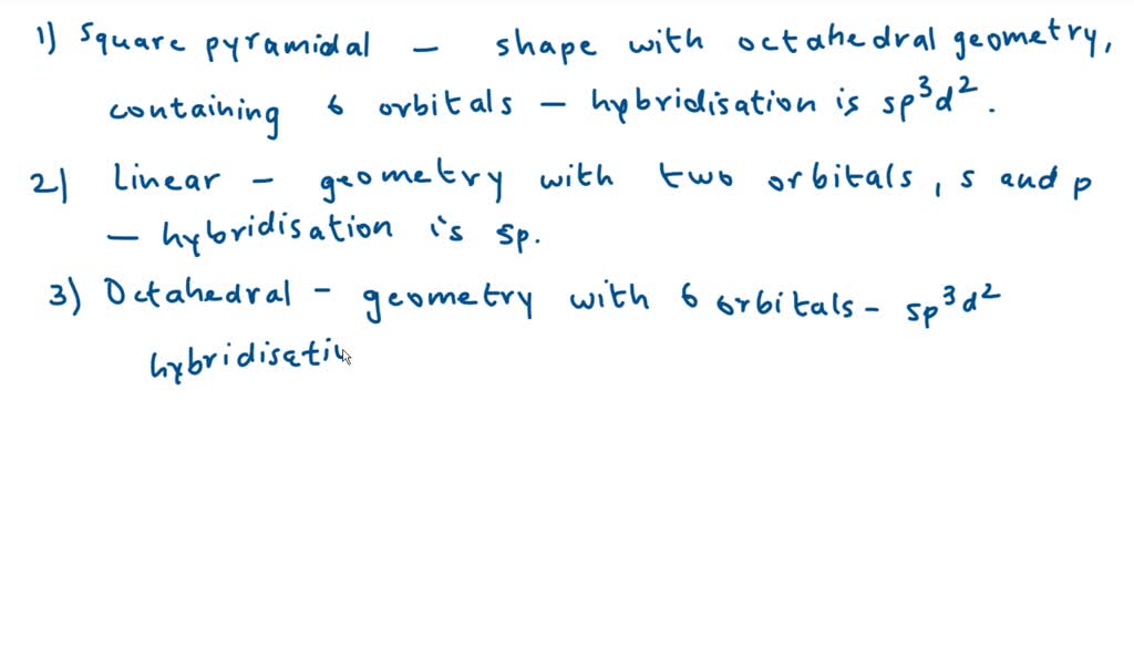 SOLVED A Molecule Containing A Central Atom With Sp Hybridization Has