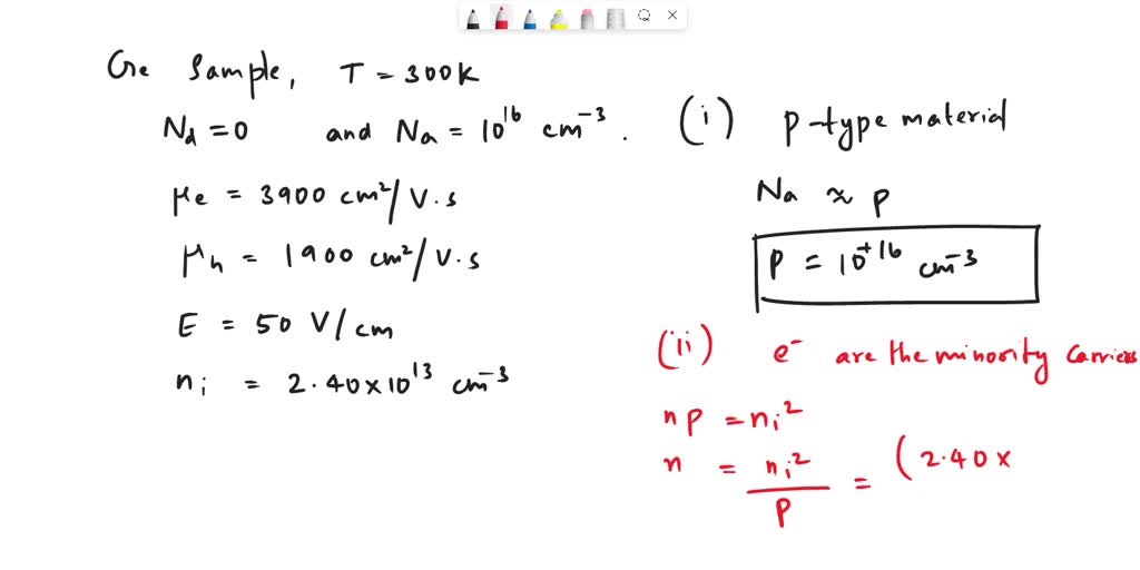 SOLVED A Si Pn Junction Solar Cell Has A P Type Doping Concentration