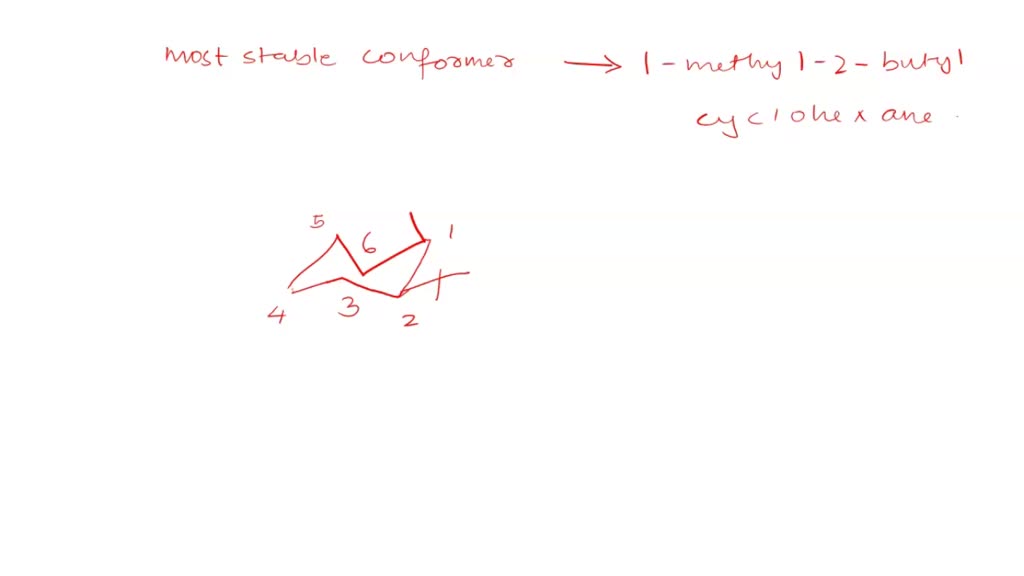 SOLVED For Cis 1 Methyl 2 Tert Butyl Cyclohexane Represented By