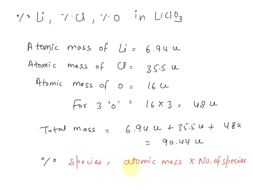 SOLVED 1 Determine The Percent Composition By Mass Of All Elements In