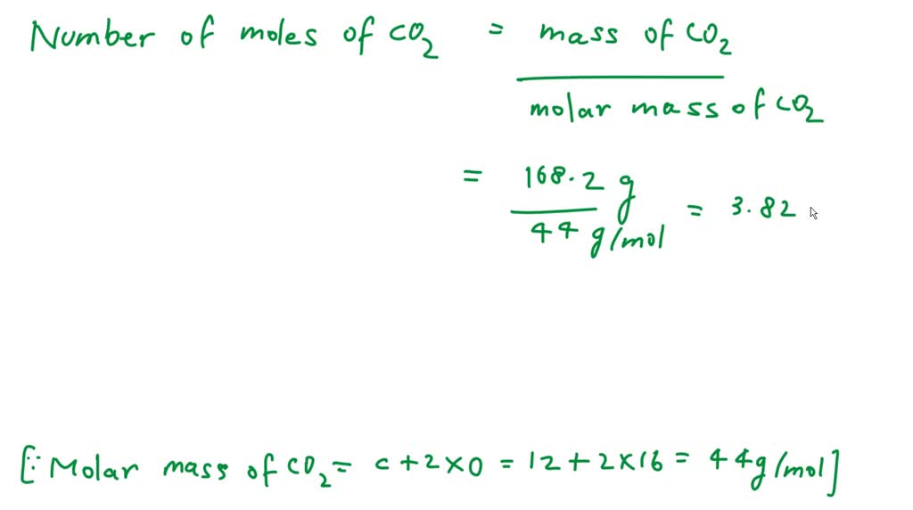 Solved Calculate The Mass In Grams Of X Molecules Of Carbon