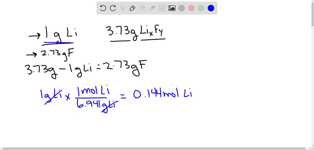 Solved When G Of Lithium Metal Is Reacted With Fluorine Gas The