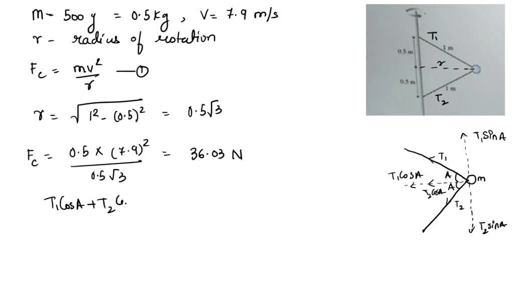 SOLVED Two Wires Are Tied To The 500 Sphere Shown In The Figure The