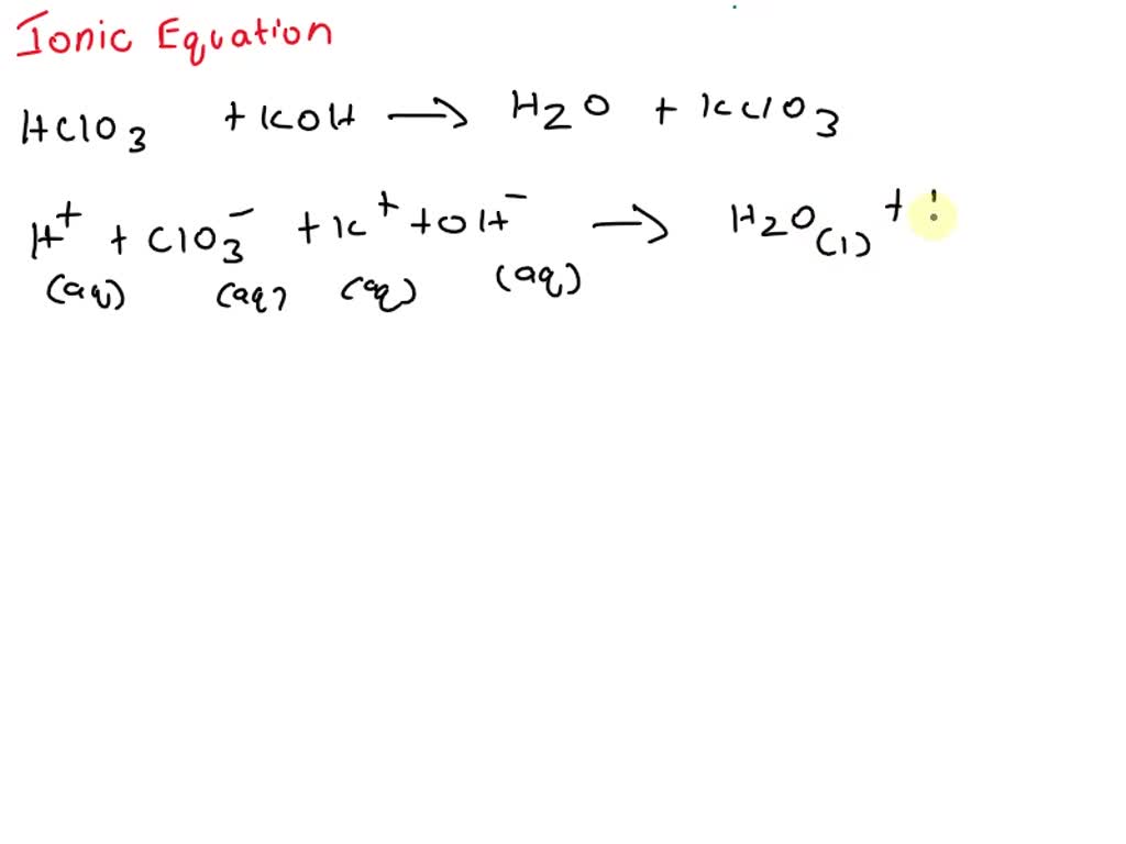 Solved Which Of The Following Is The Balanced Net Ionic Equation For