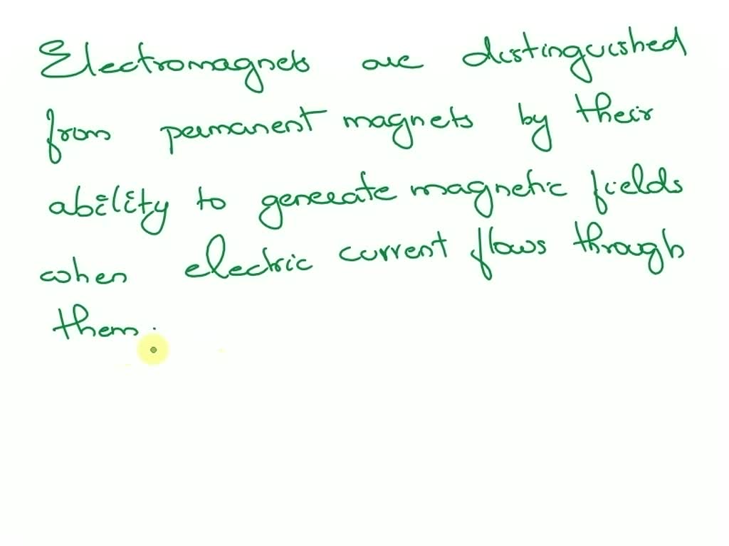 SOLVED What Is The Difference Between A Permanent Magnet And An