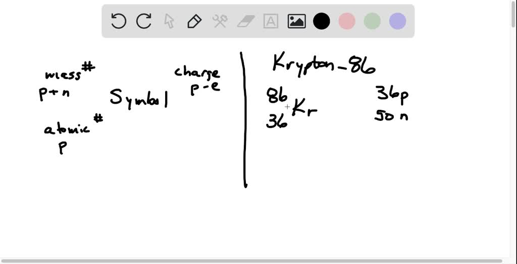 SOLVED Draw The Complete Notation Full Atomic Symbol Including Mass