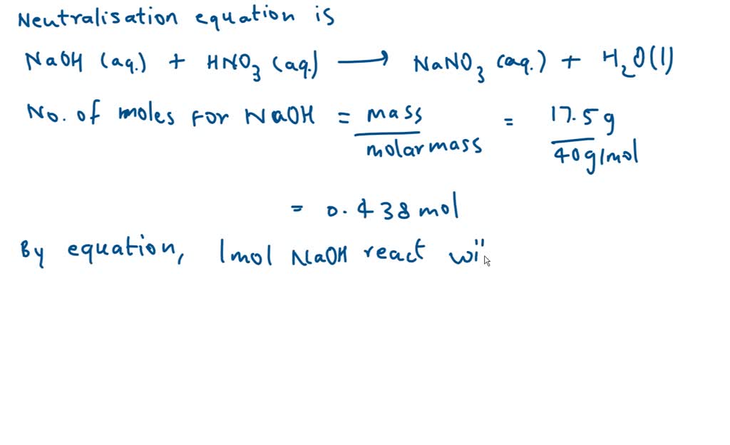 Solved What Volume L Of M Nitric Acid Is Required To