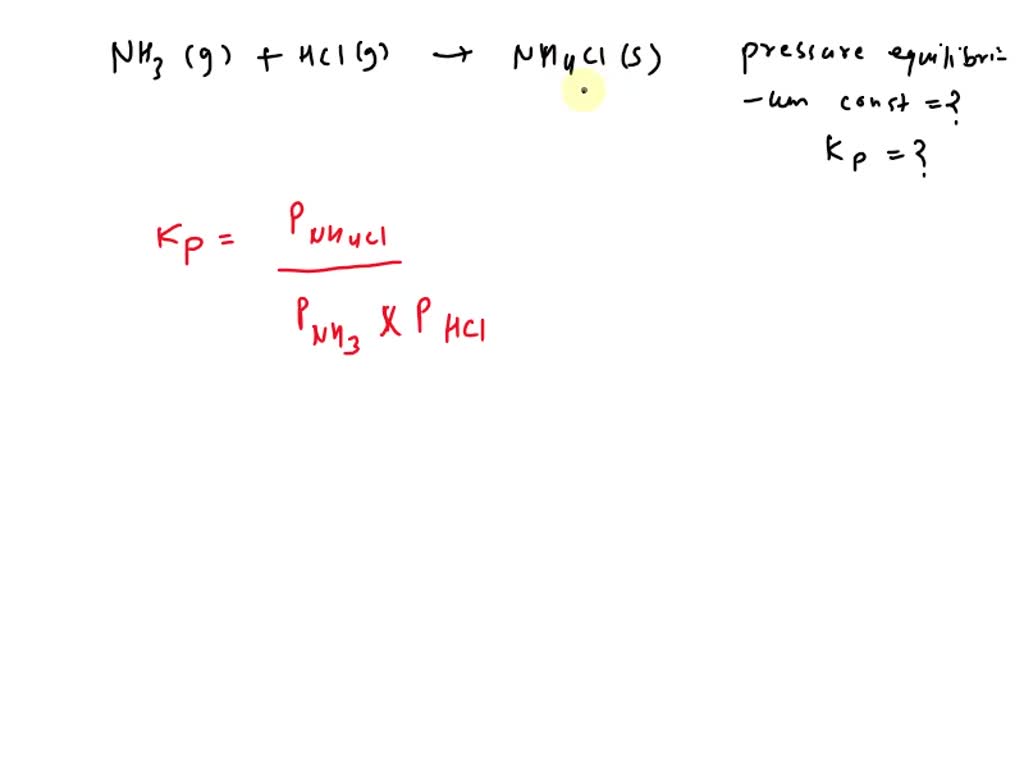 Solved Write The Pressure Equilibrium Constant Expression For This