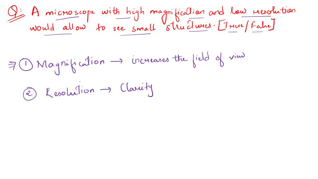 SOLVED Early Microscopes Did Not Allow Clear Visualization Of Cells