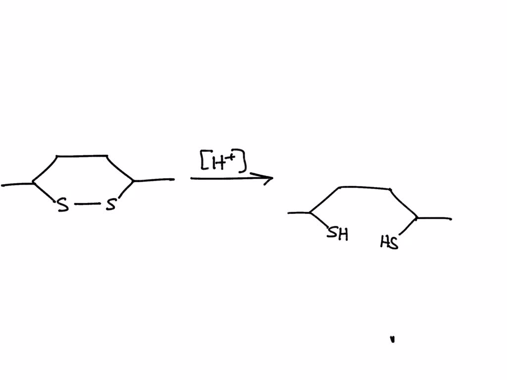 SOLVED What Dithiol Is Formed When The Cyclic Disulfide Shown Below Is