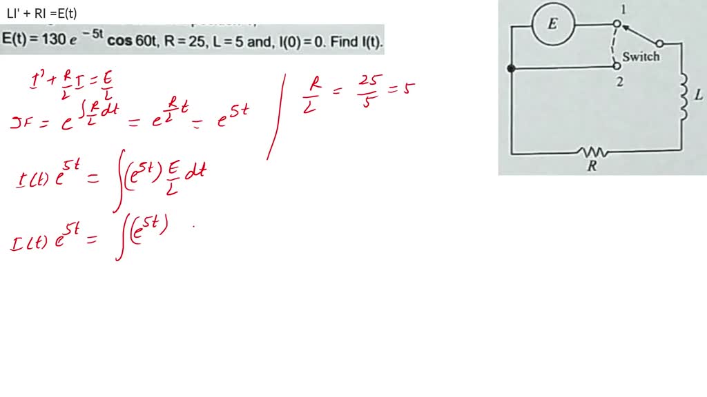 SOLVED This Probi Em Deals With The RL Circuit Hown T0 The Right