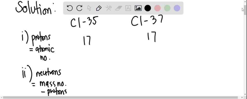 SOLVED Naturally Occurring Chlorine Is A Mixture Of Isotopes Cl 35