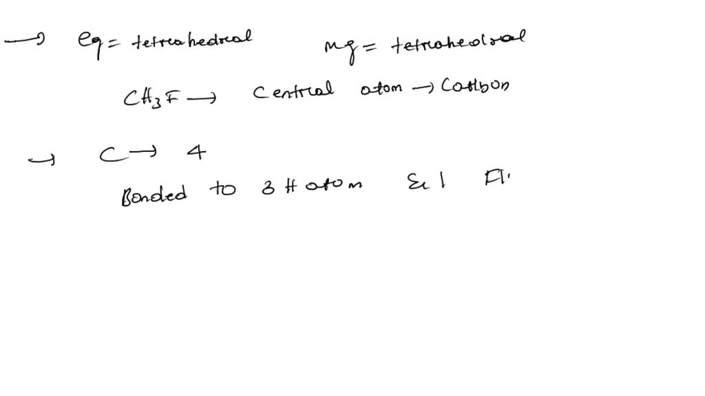 SOLVED Determine The Electron Geometry Eg And Molecular Geometry Mg