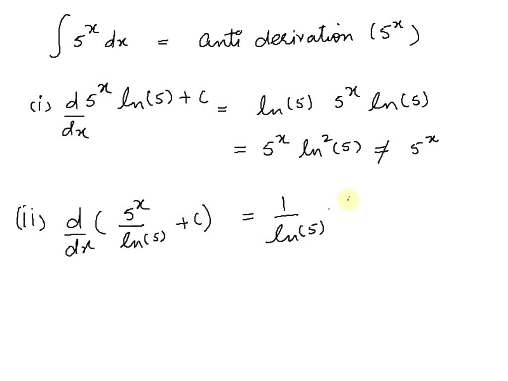 Solved Antiderivatives And The Integral Understand Integration And