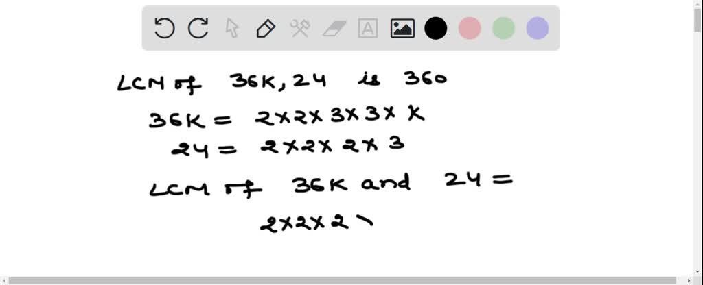 Solved If The Lcm Of Two Numbers Is K Is Then The Value