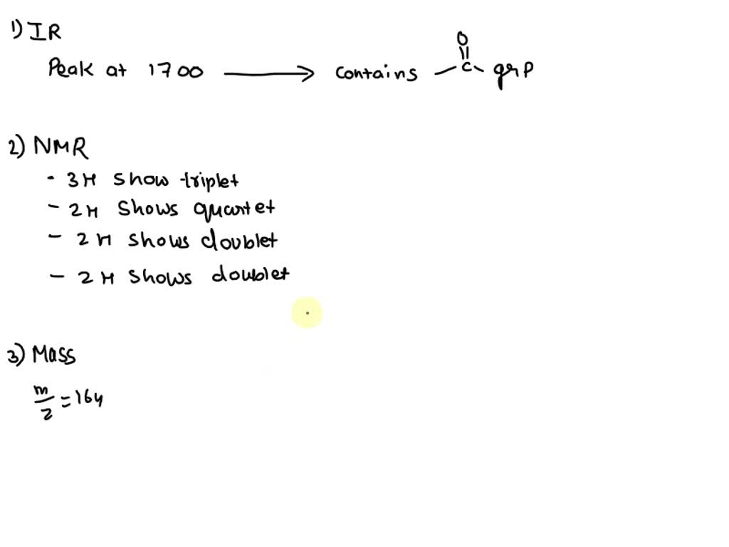 Solved Determine The Structure Of The Compound In Each Exercise By