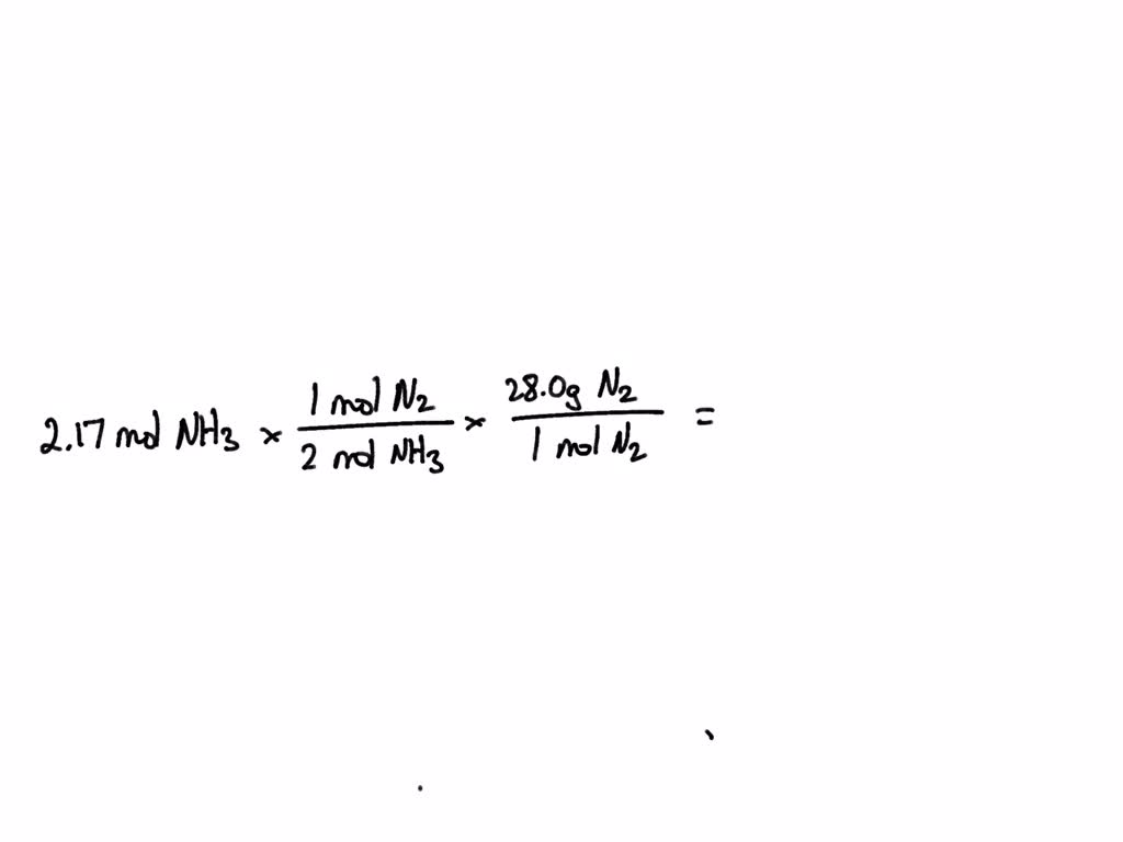 Solved How Many Grams Of N Gas Are Required To React With L Of