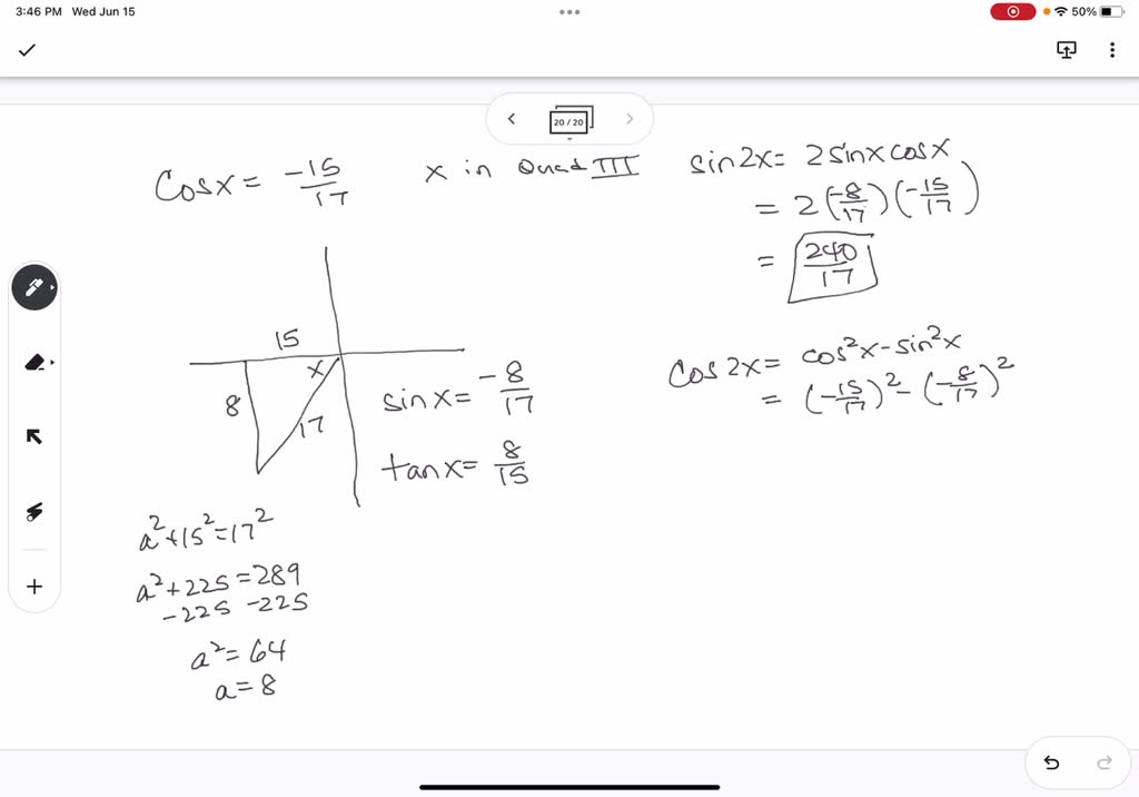 SOLVED Given Sin 17 Tind Cos 0 Tan 0 And Csc 0 You May Assume Is In