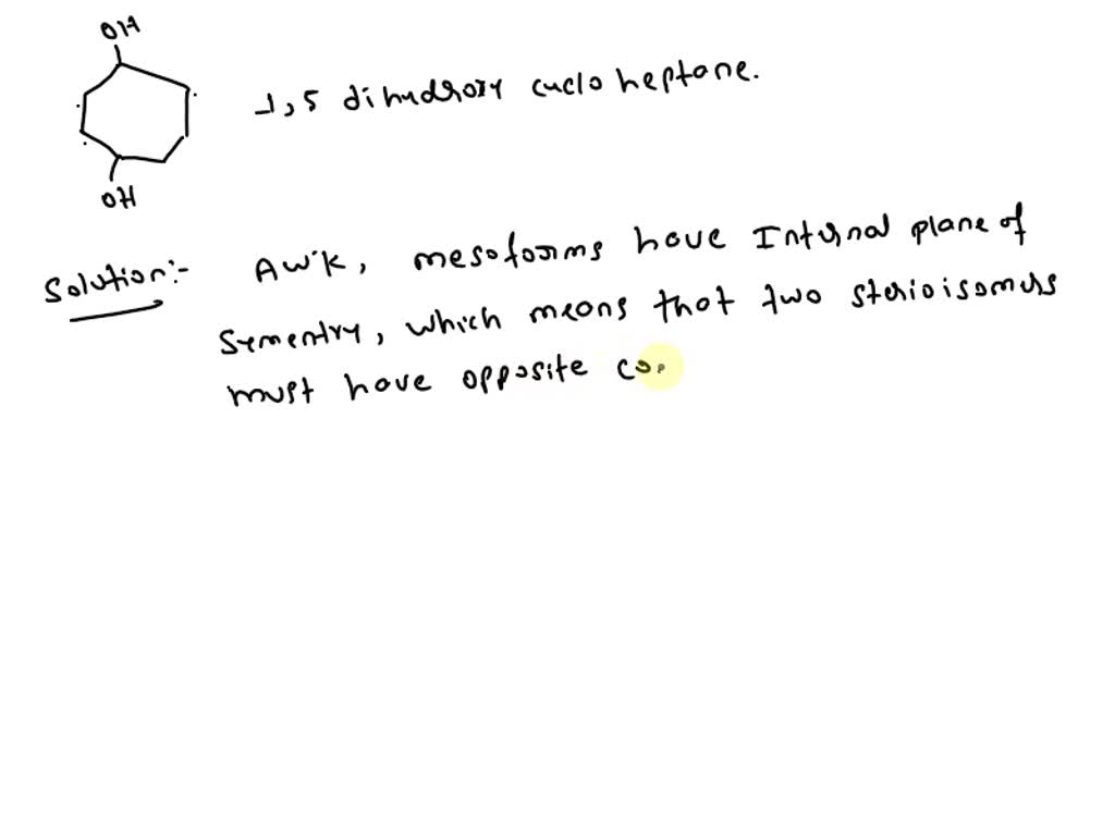 SOLVED References Draw The Meso Form Of This Compound Use The Wedge