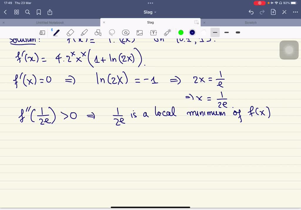 Solved Determine The Location And Value Of The Absolute Extreme Values