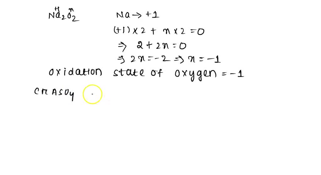 Solved Part A The Oxidation State Of Oxygen In Sodium Peroxide Na O