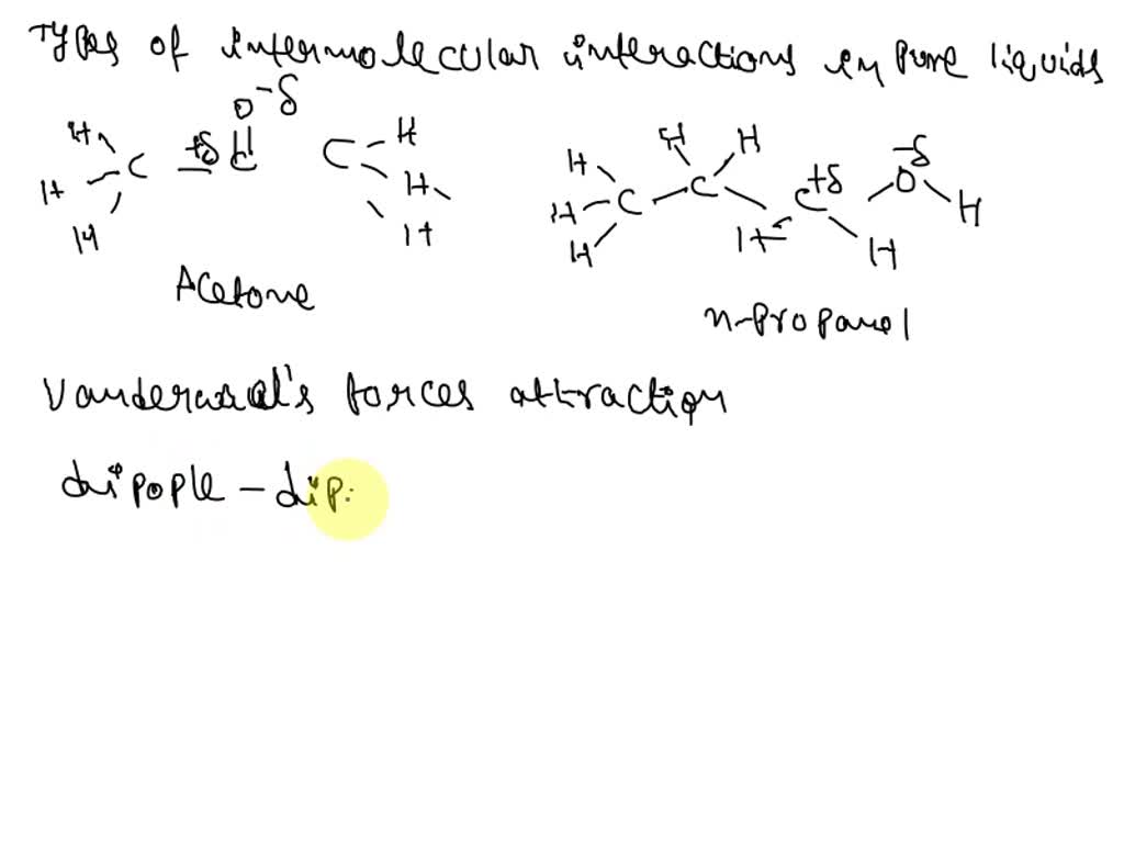 Solved Draw A Molecular Level Picture Of The Types Of Intermolecular