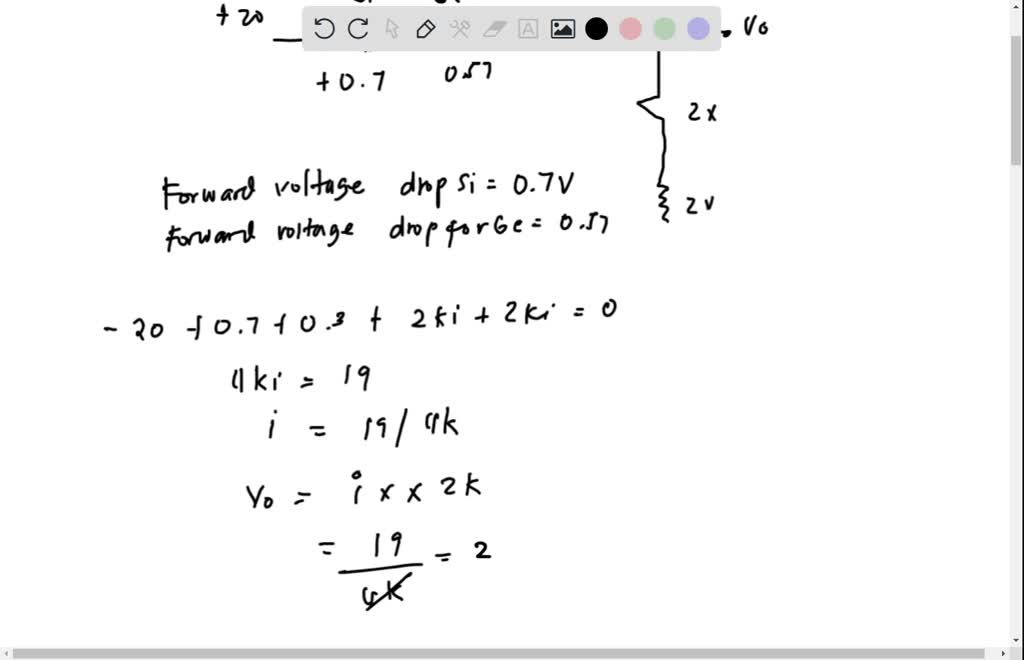 Determine The Level Of Vo For Each Network Of Fig V Si Ge