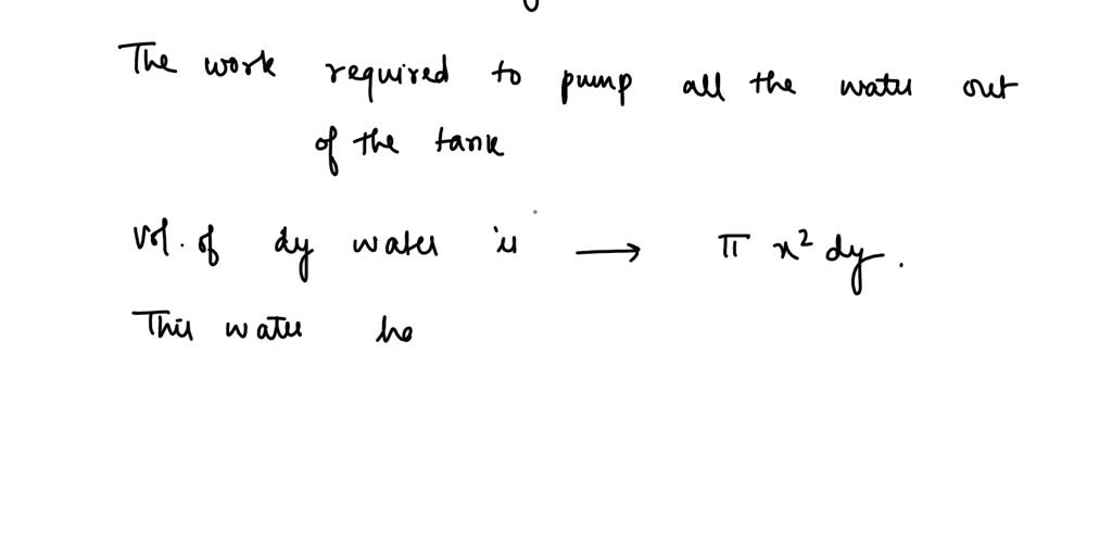 Solved A Water Tank Has The Shape Obtained By Rotating The Curve Y X