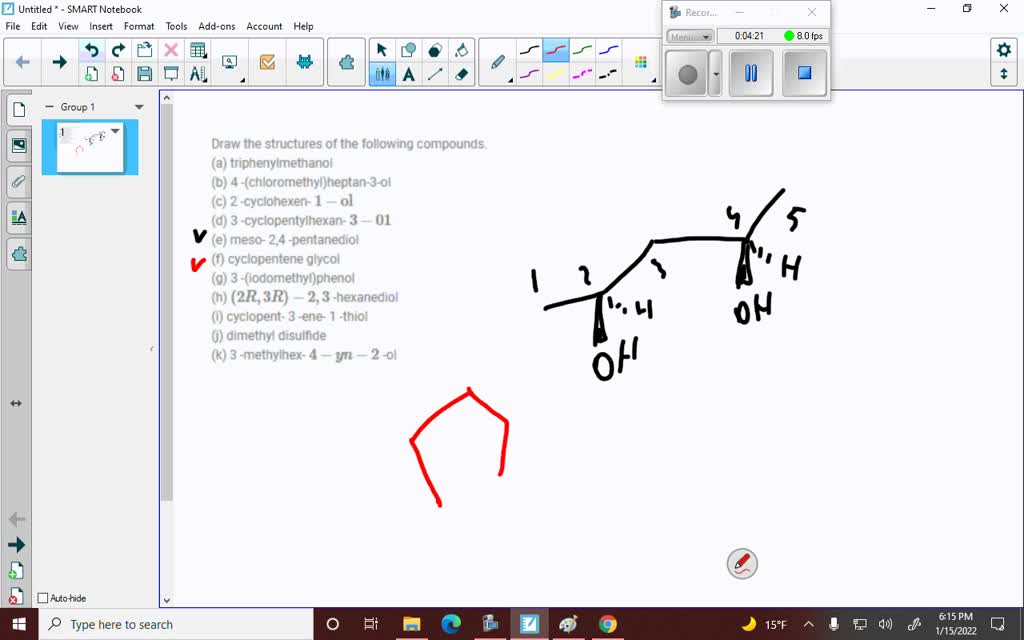 SOLVED Draw The Structures Of The Following Compounds A