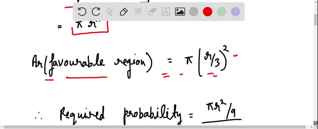 Solved A Point Is Chosen At Random Inside A Circle With Radius R Find