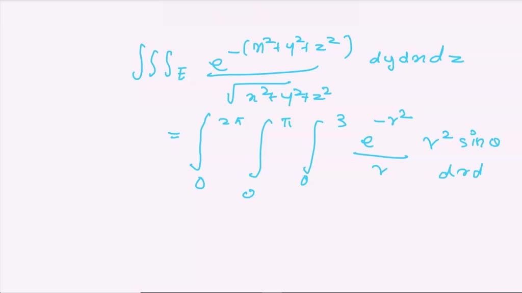 SOLVED Point Use Spherical Coordinates To Evaluate The Triple