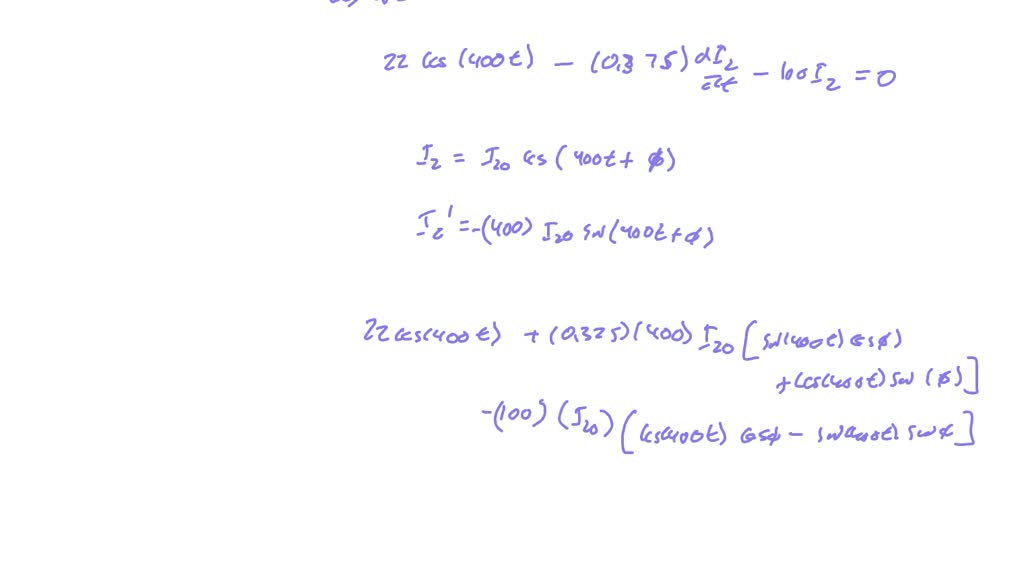 Solved Problem Nodal Or Mesh Determine The Steady State Voltage